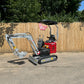 Crytec 1 Tonne Mini Excavator | Koop Diesel Engine | 10HP 7.6KW Power | 1550mm Depth l Digger