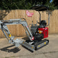 Crytec 1 Tonne Mini Excavator | Koop Diesel Engine | 10HP 7.6KW Power | 1550mm Depth l Digger