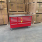 Courier Damaged Crytec | 55" Pro Tool Cabinet | Red | Stainless Top | 10 Drawers |