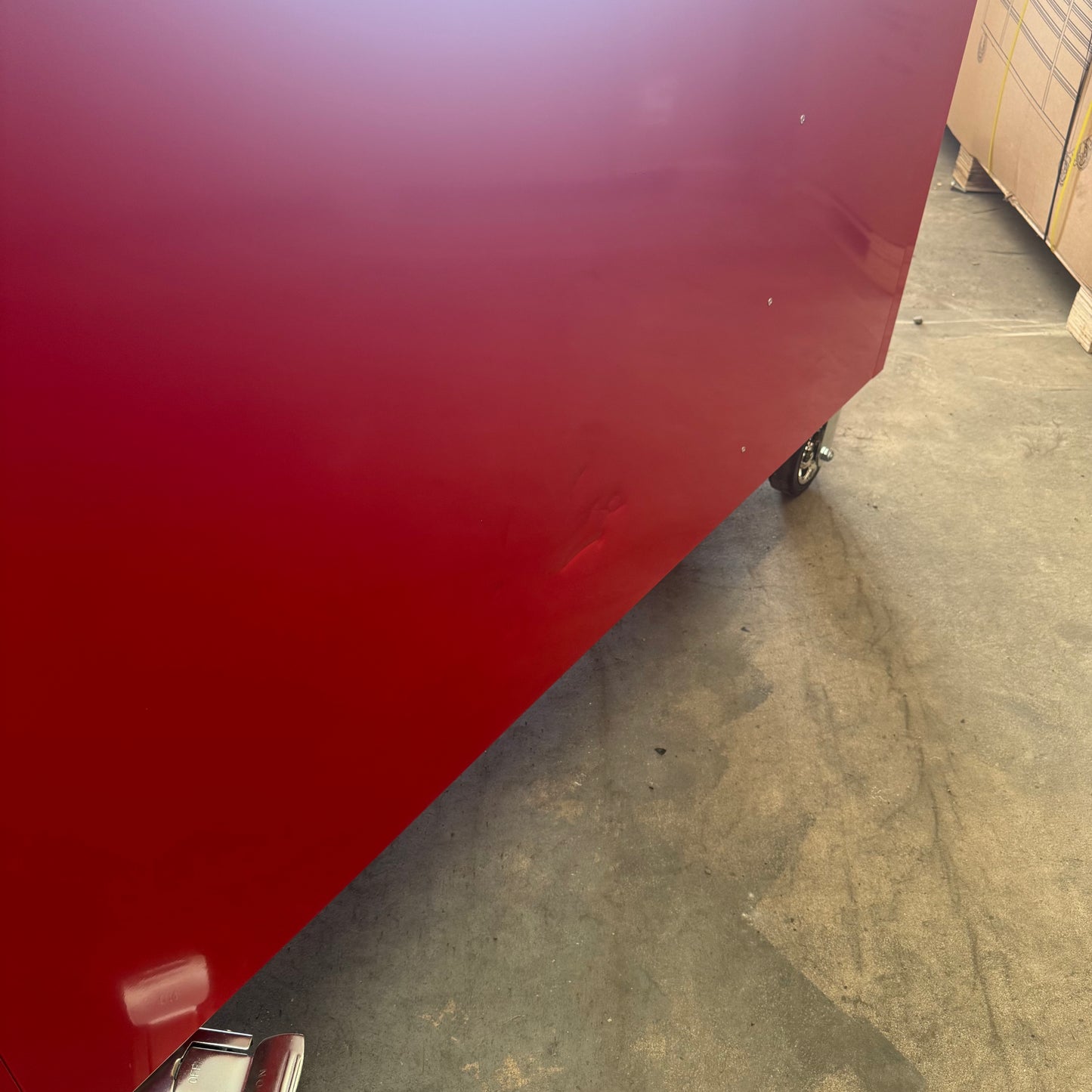 Courier Damaged Crytec | 55" Pro Tool Cabinet | Red | Stainless Top | 10 Drawers |