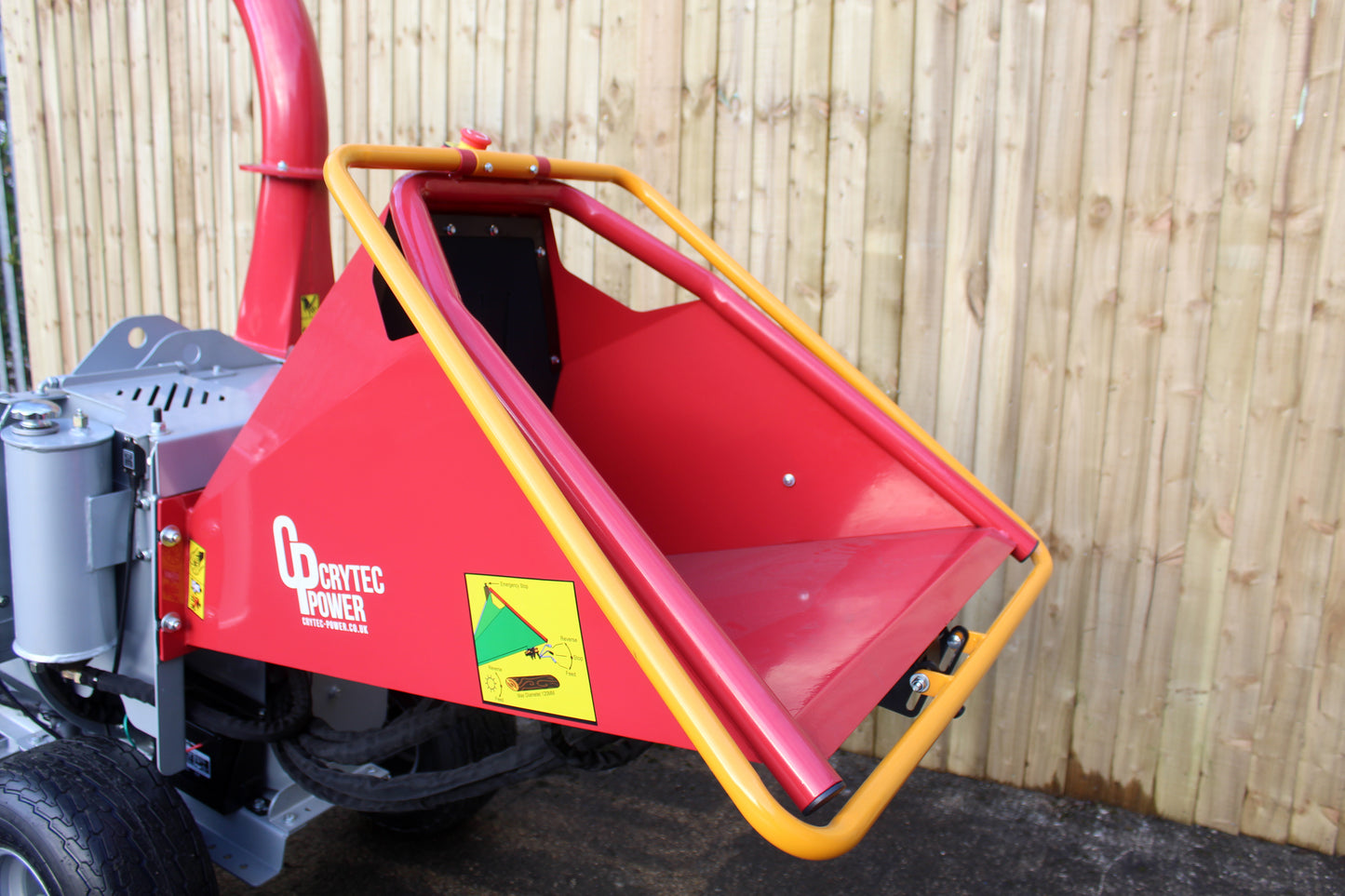 Crytec | CRC500H-R | Briggs & Stratton Engine | Hydraulic Feed Wood Chipper | 5 inch/127mm | Petrol Key Start | 13.5hp 420cc