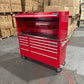 (Ex display) Crytec Pro Cab Red 55 inch Stainless Steel Top With Hutch Tool Cabinet Snap On Style Box