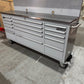 Ex Display 72" Pro Tool Cabinet | Grey | Stainless Top | 15 Drawers | WITH PEGBOARD