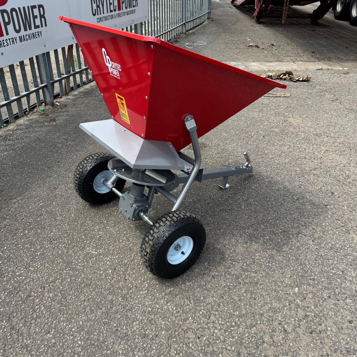 Ex Demo 350lb Heavy Duty ATV Towable Spreader For Salt Grit Seeding Garden