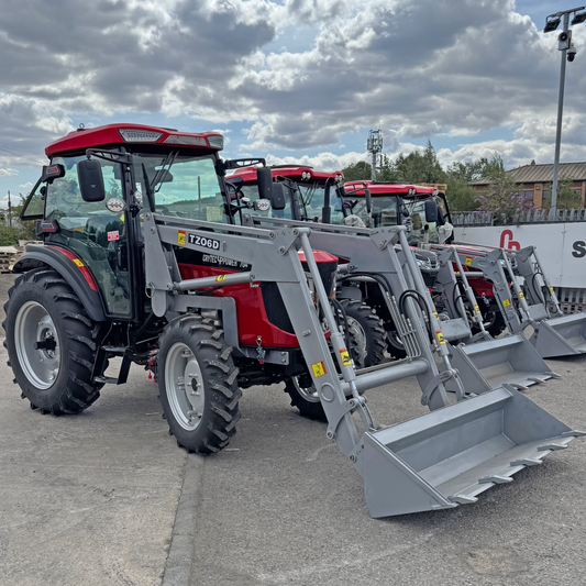 Crytec Power 704 Tractor – 70HP 4WD with Cabin, AC + Front Loader + Forks