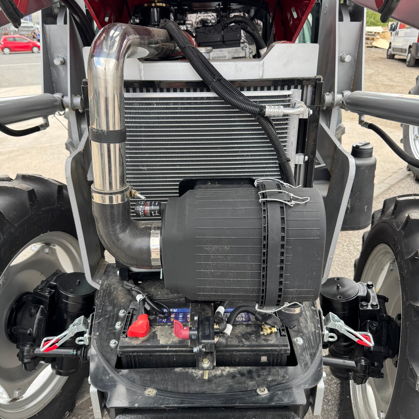Crytec Power 704 Tractor – 70HP 4WD with Cabin, AC + Front Loader + Forks
