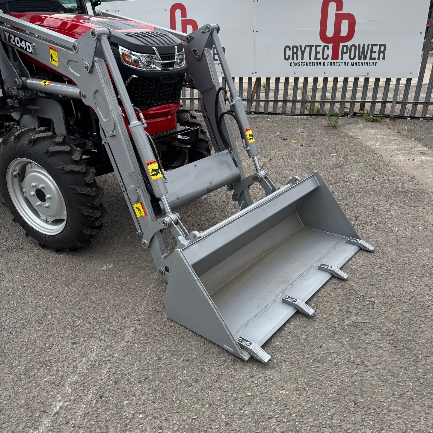 Crytec Power 504 Tractor – 50HP 4WD with Cabin + Front Loader + Forks