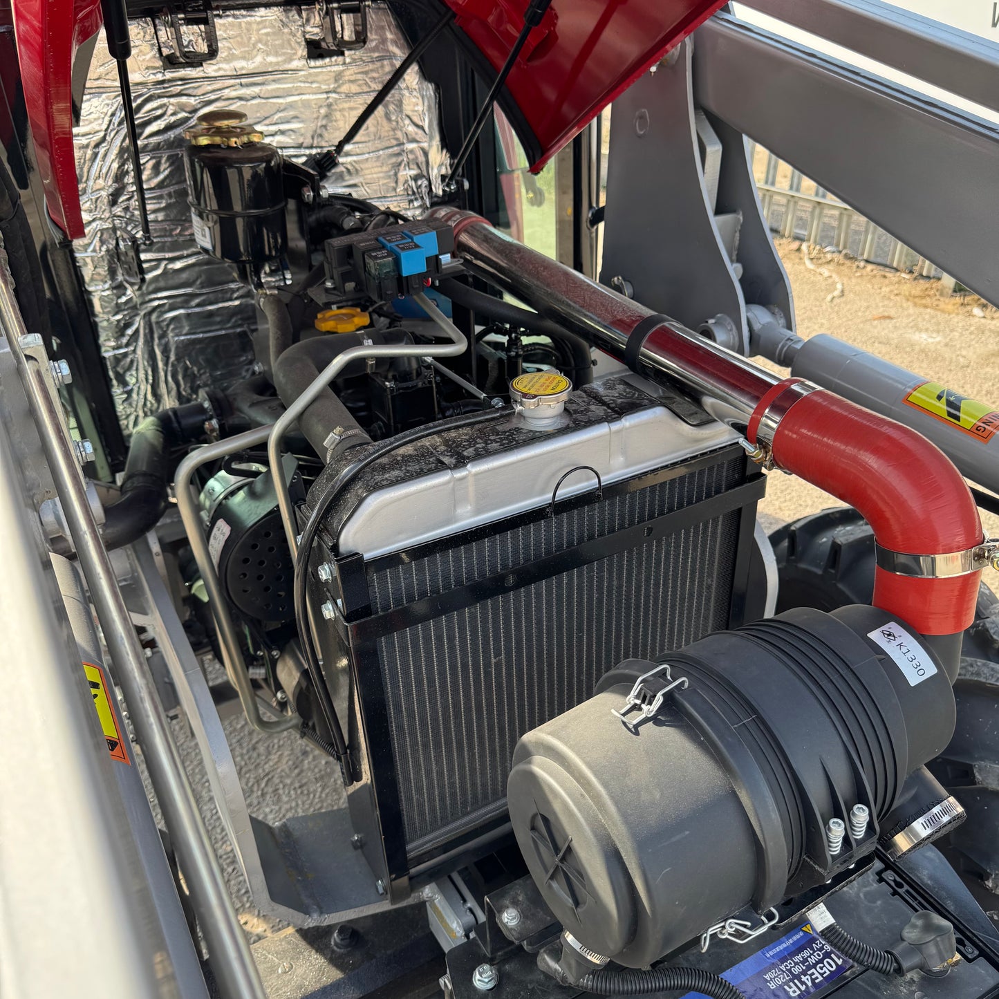 Crytec Power 254 Tractor – 25HP 4WD with Cabin + Front Loader + Forks