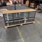 Courier Damaged Crytec | 72" Tool Cabinet | Stainless Steel | Wooden Top | 10 Drawers | 1
