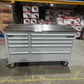 (Ex showroom) Crytec Pro Cab Grey 55 inch Stainless Steel Top Tool Cabinet Snap On Style Box