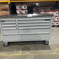 (Ex showroom) Crytec Pro Cab Grey 55 inch Stainless Steel Top Tool Cabinet Snap On Style Box