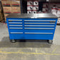 (Ex showroom) Crytec Pro Cab Blue 55 inch Stainless Steel Top Tool Cabinet Snap On Style Box