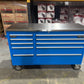(Ex showroom) Crytec Pro Cab Blue 55 inch Stainless Steel Top Tool Cabinet Snap On Style Box