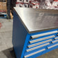 (Ex showroom) Crytec Pro Cab Blue 55 inch Stainless Steel Top Tool Cabinet Snap On Style Box