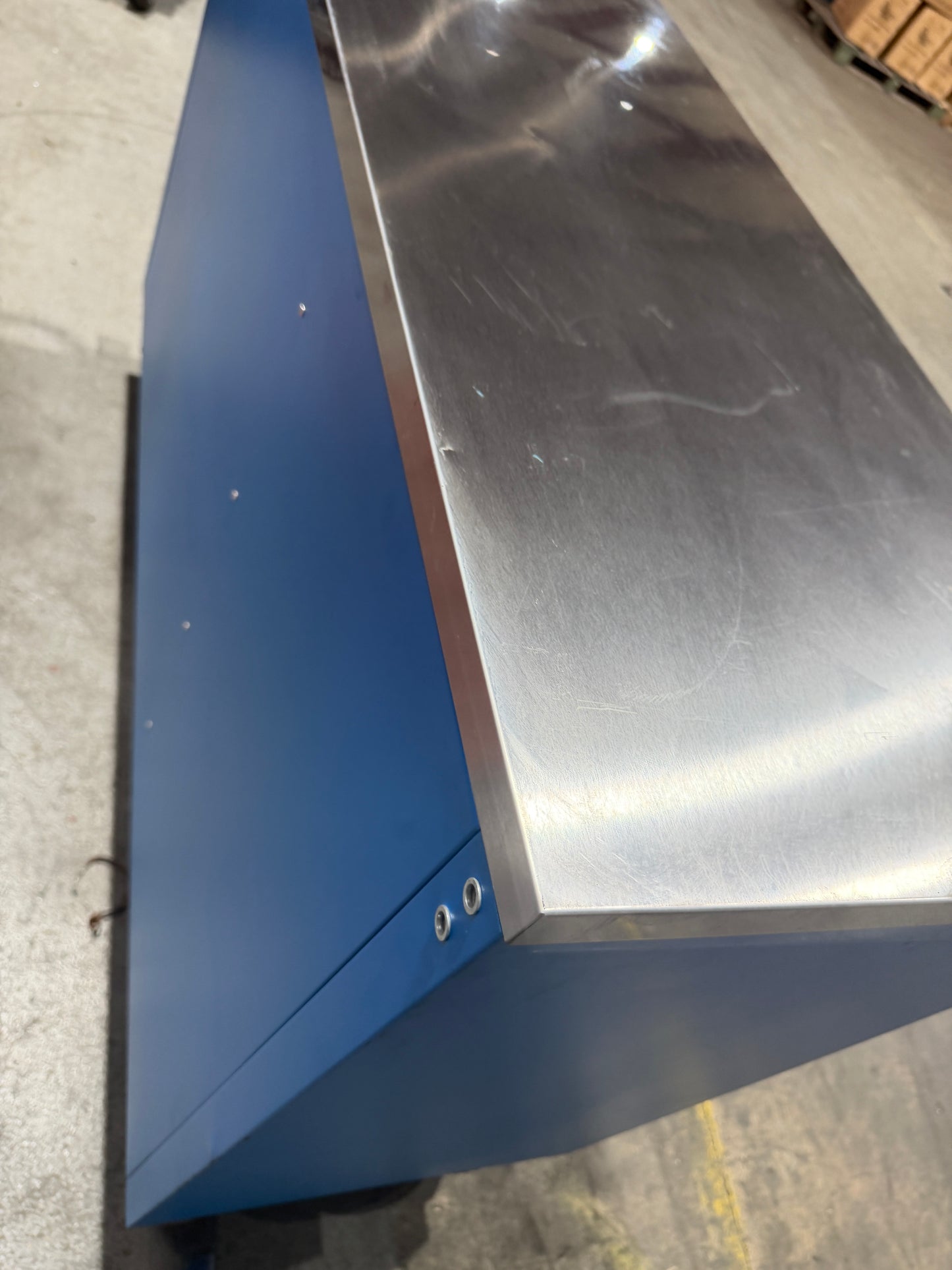 (Ex showroom) Crytec Pro Cab Blue 55 inch Stainless Steel Top Tool Cabinet Snap On Style Box