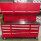 (Ex showroom) Crytec Pro Cab Red 72 inch + Top Cabinets Stainless Steel Top Tool Cabinet Snap On Style Box
