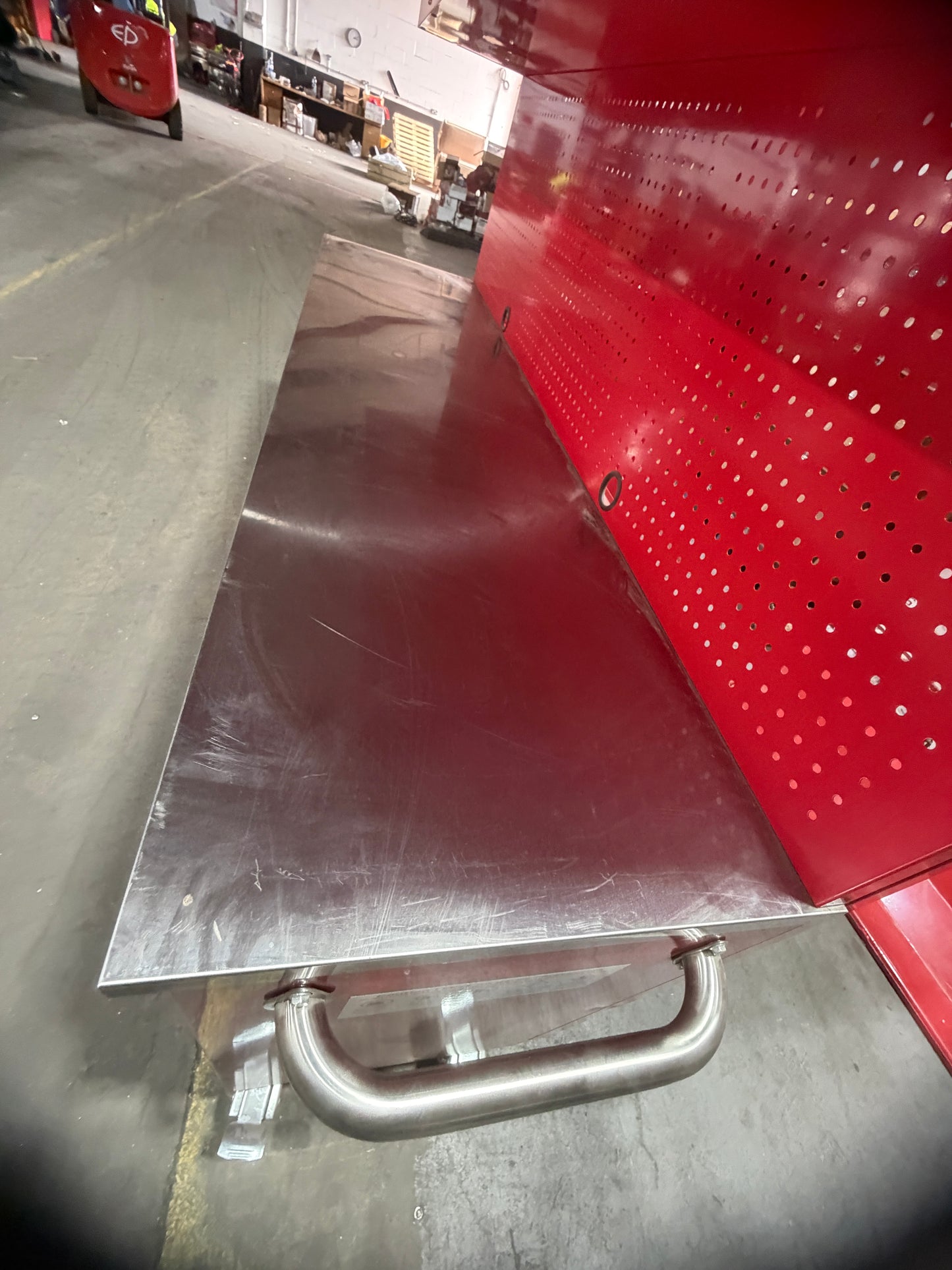 (Ex showroom) Crytec Pro Cab Red 72 inch + Top Cabinets Stainless Steel Top Tool Cabinet Snap On Style Box