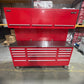 (Ex showroom) Crytec Pro Cab Red 72 inch + Top Cabinets Stainless Steel Top Tool Cabinet Snap On Style Box