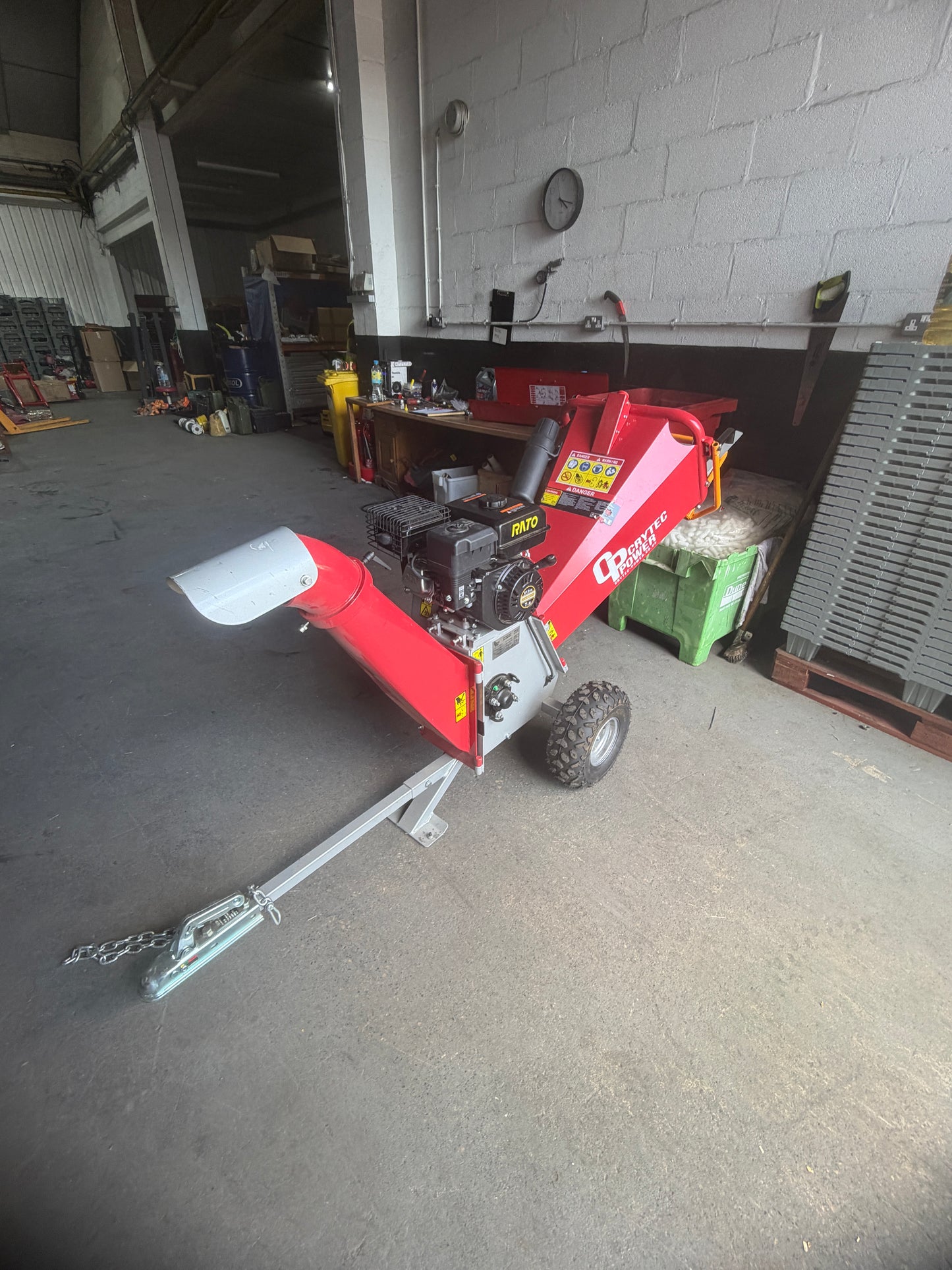 EX DISPLAY Crytec | CRC400-R Wood Chipper | 4 inch/100mm | Petrol | 7hp 212cc