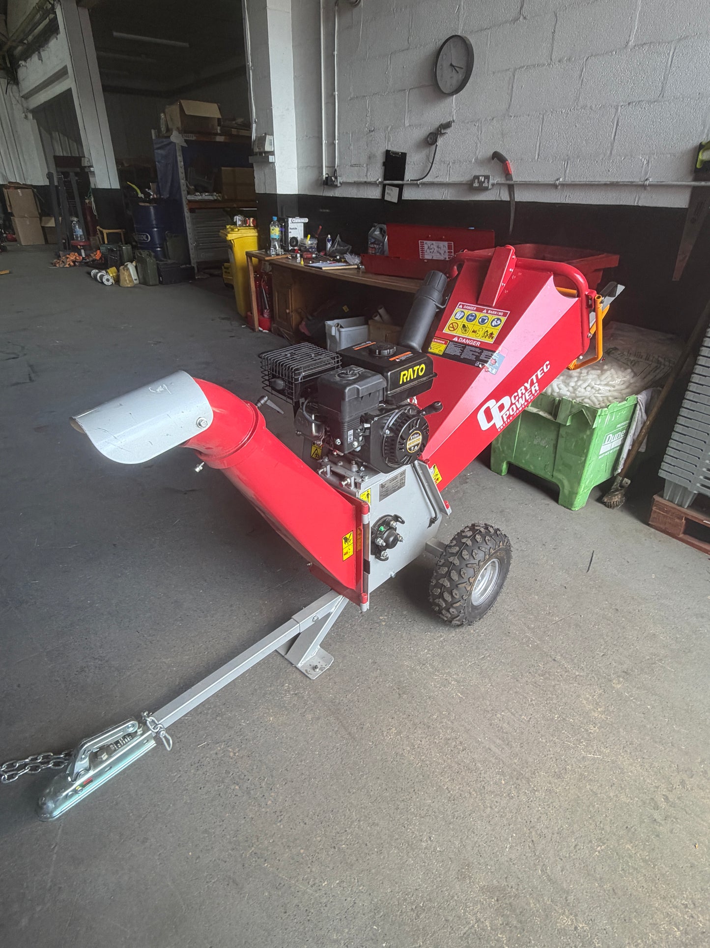 EX DISPLAY Crytec | CRC400-R Wood Chipper | 4 inch/100mm | Petrol | 7hp 212cc
