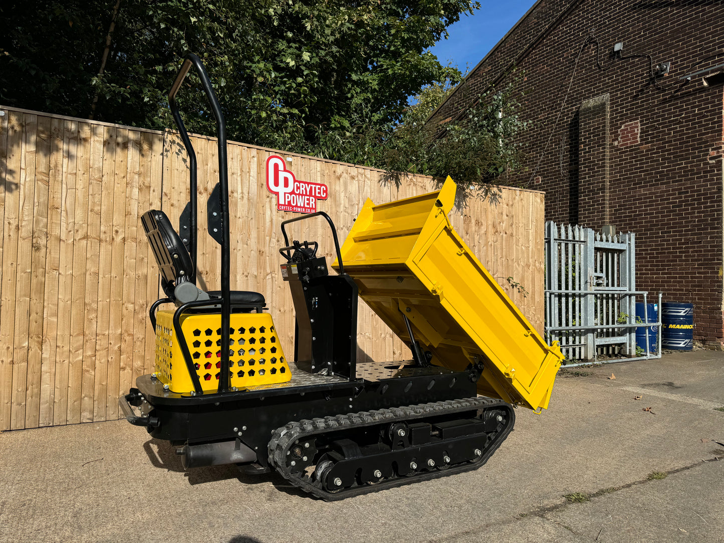 Crytec | 1300KG | Hydraulic Tracked Dumper | 23hp | Petrol | CRD130H-V