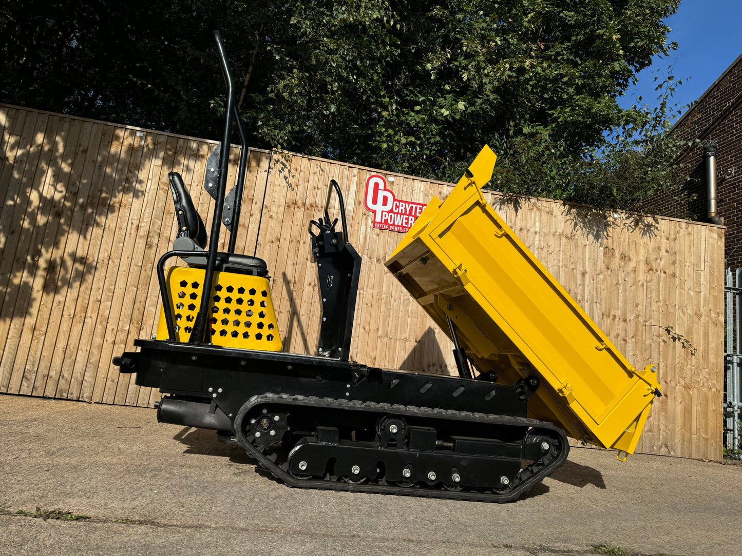 Crytec | 1300KG | Hydraulic Tracked Dumper | 23hp | Petrol | CRD130H-V