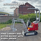 *PRE ORDER ONLY* CREX6-M Petrol 600kg Micro Excavator Digger Loncin Engine