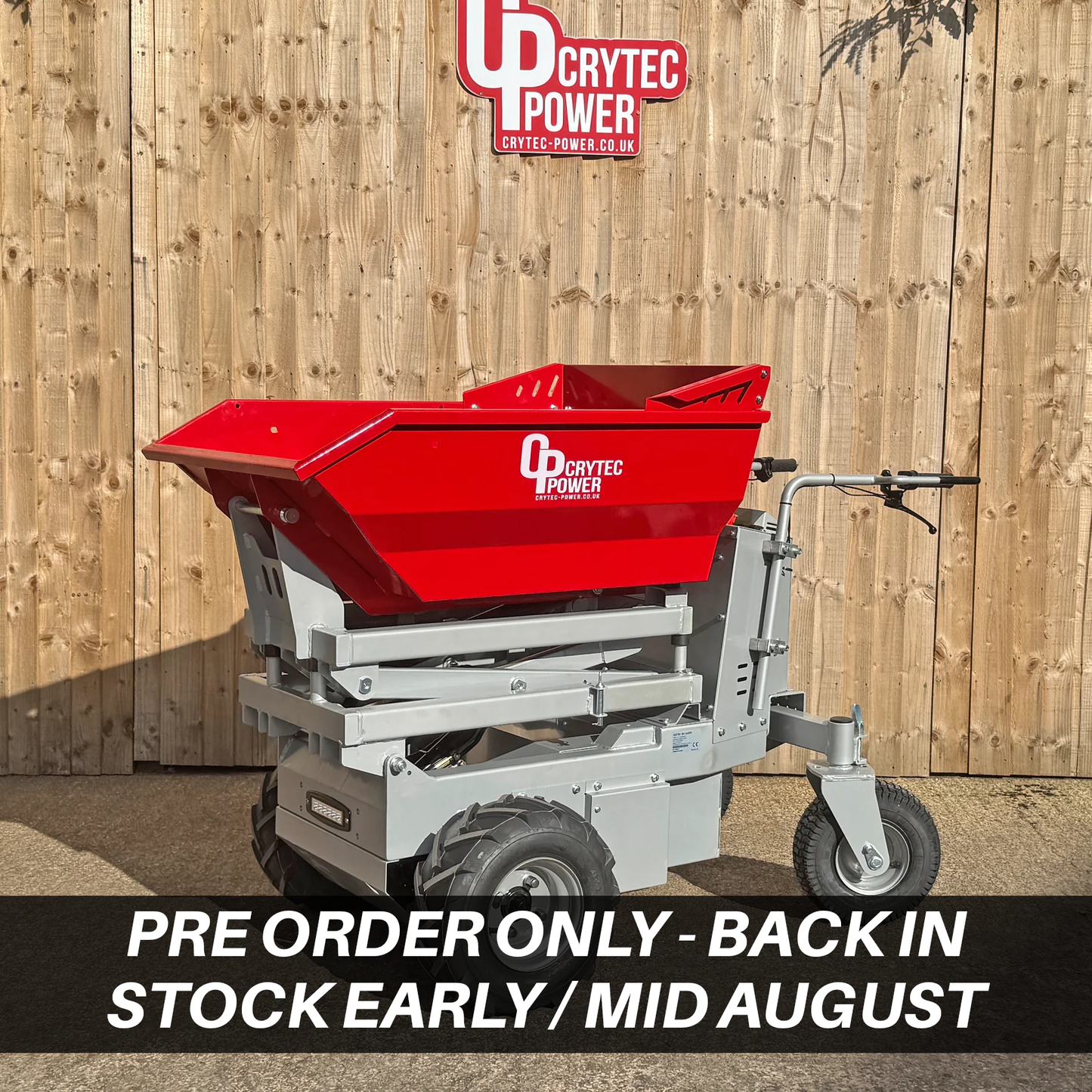 *PRE ORDER* CRD50-EHT | Fully Electric | 500kg | Hydraulic High Tip | Power Barrow