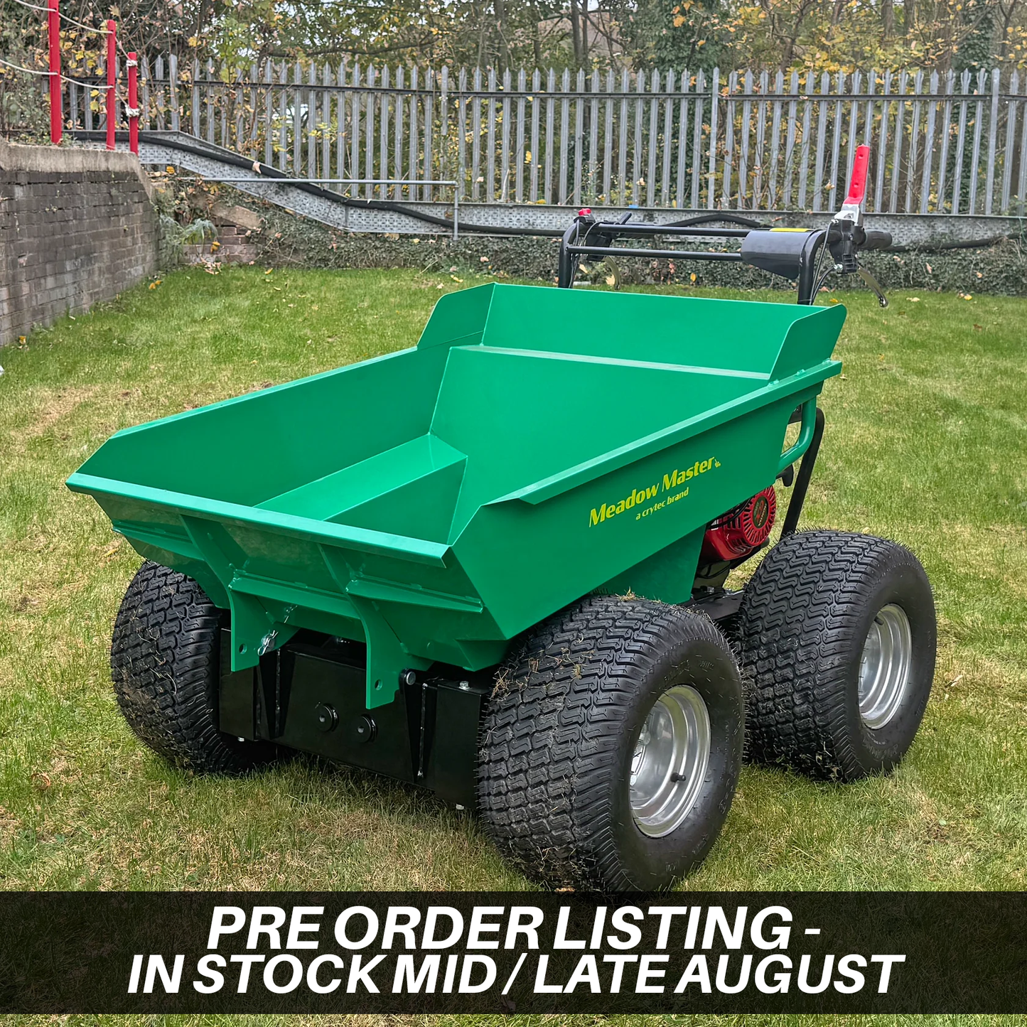*PRE ORDER* Meadow Master Turf Tyres Dumper | Honda GX160 Engine