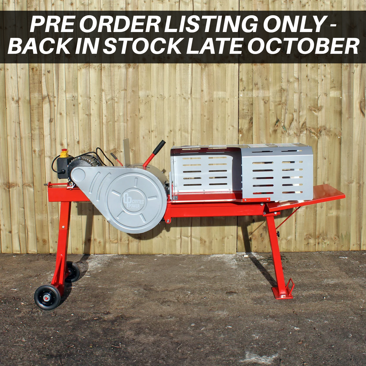 *PRE ORDER* Crytec | CRLS10-E | Electric Log Splitter | Kinetic | 10 Tonne Force | 1800W 230V