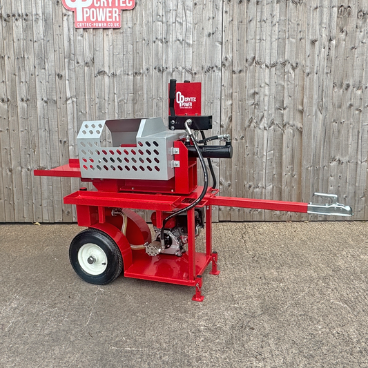 Crytec Hydraulic Kindling Splitting Machine With Petrol Engine & Towbar