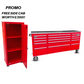 Crytec Pro Cab Red 72 inch Stainless Steel Top Tool Cabinet Snap On Style Box