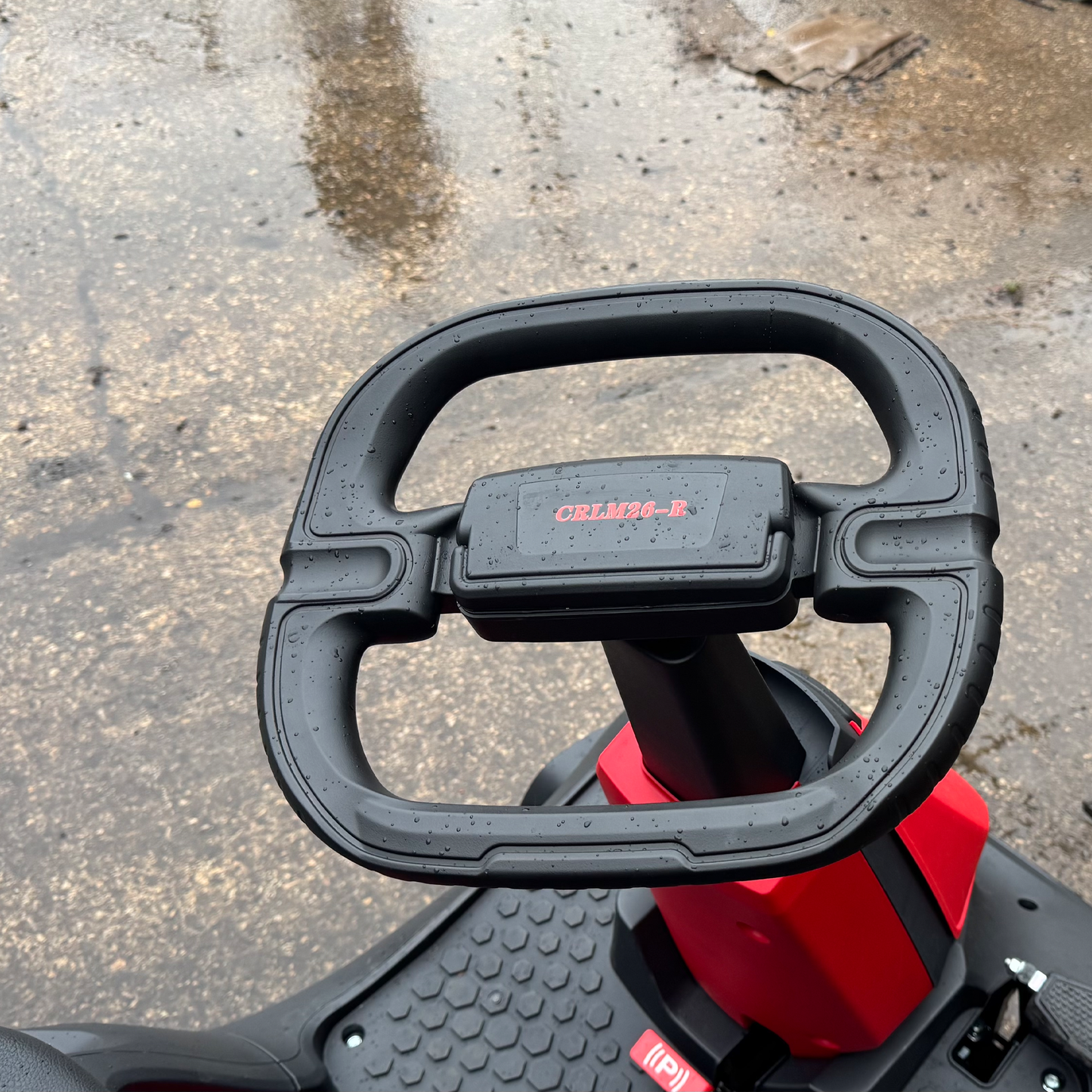 Crytec 26 inch Ride On Petrol Lawn Mower 224cc Mulcher