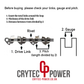 2 16" Crytec Power Chainsaw Saw Chains Fits TITAN TTL758CHN TTL632CHN