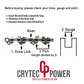 2 3/8" 20" Crytec Power Chainsaw Chain Fits Husqvarna 260, 266, 272, 281