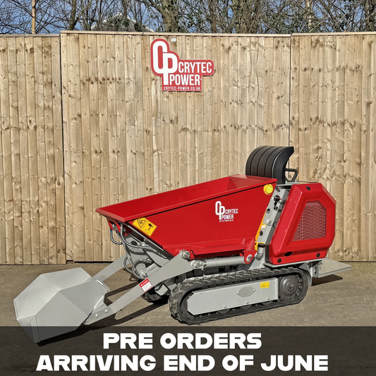 *PRE ORDER* Crytec | 800KG | High Tip Tracked Dumper | 15hp | Kubota Engine | CRD80H-K PRO