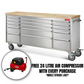 *PROMO* Crytec | 72" Tool Cabinet | Stainless Steel | 15 Drawers | Wooden Top