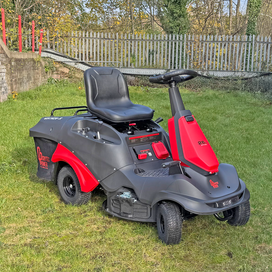 Crytec 26 inch Ride On Petrol Lawn Mower 224cc Mulcher