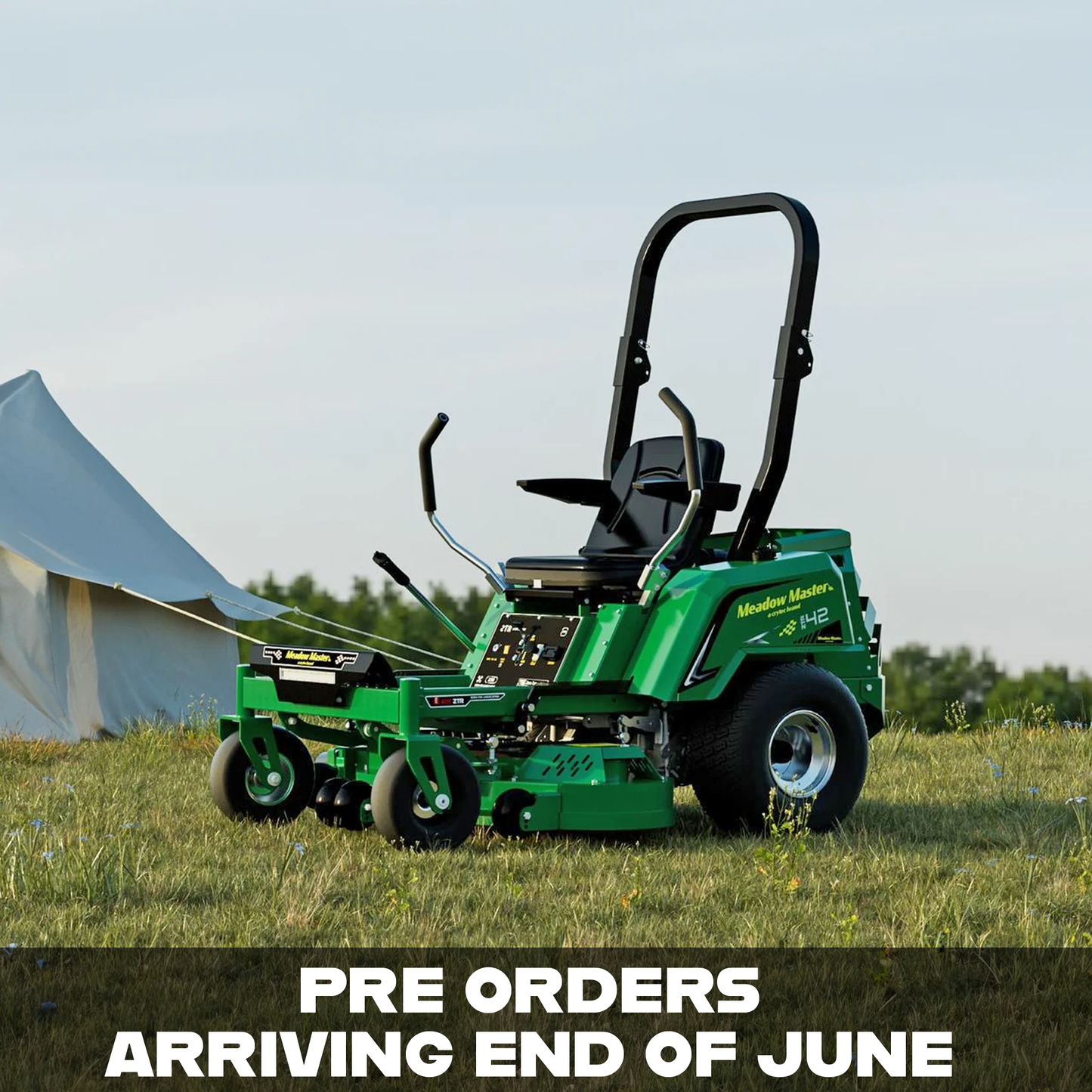 *PRE ORDER* Meadow Master Zero Turn Ride On Lawn Mower 50 Inch Capacity Honda GX630 Engine