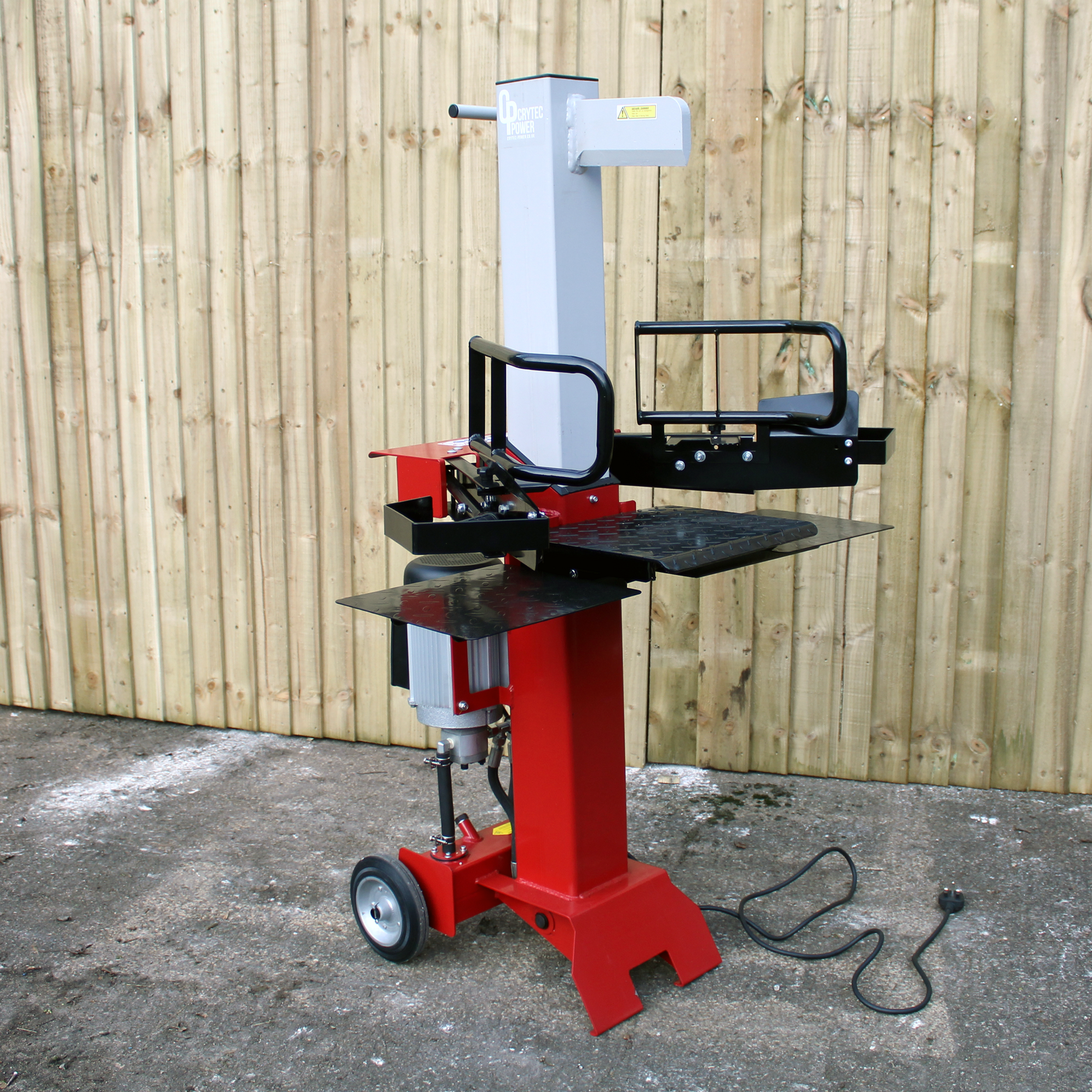 Crytec CRL8TV Electric Log Splitter Vertical 8 Tonne Force 3